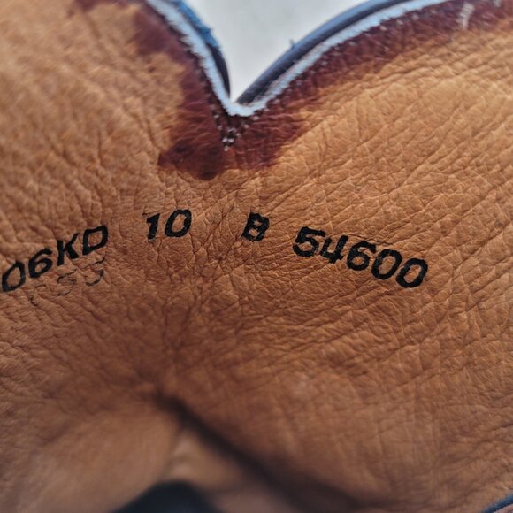 Lucchese 2000 Orange Brown Leather Embroidered Cowgirl Western Boots Women 10 B - Picture 16 of 16